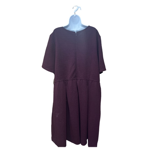 Sz 26/28 Lane Bryant Plum Dress NWT - Picture 6 of 7